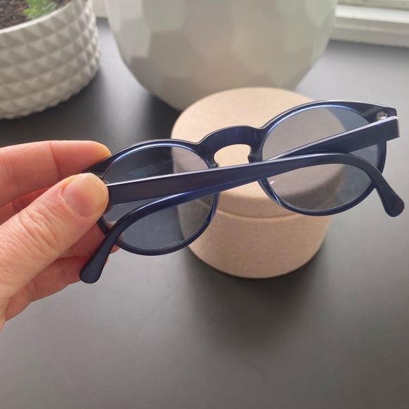 Retro Superfuture Cobalt Blue Sunglasses - Picture 5 of 15